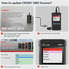 🛍 Автосканер LAUNCH CR5001, диагностический прибор OBD 2, для считывания кодов