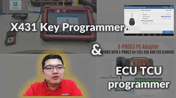 LAUNCH X431 Key Programmer & ECU TCU programmer introduction training